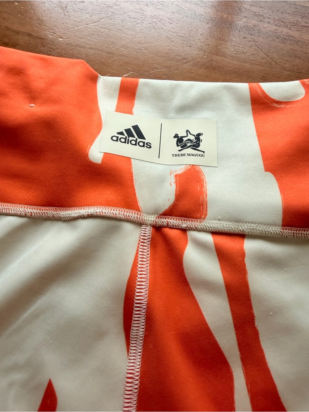 Women’s Orange & Cream Active Biker Shorts run compression size S adidas - Picture 8 of 10